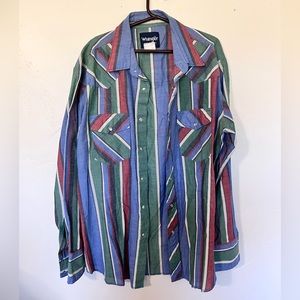 Wrangler western shirt size large